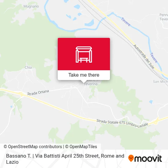 Bassano T. | Via Battisti April 25th Street map