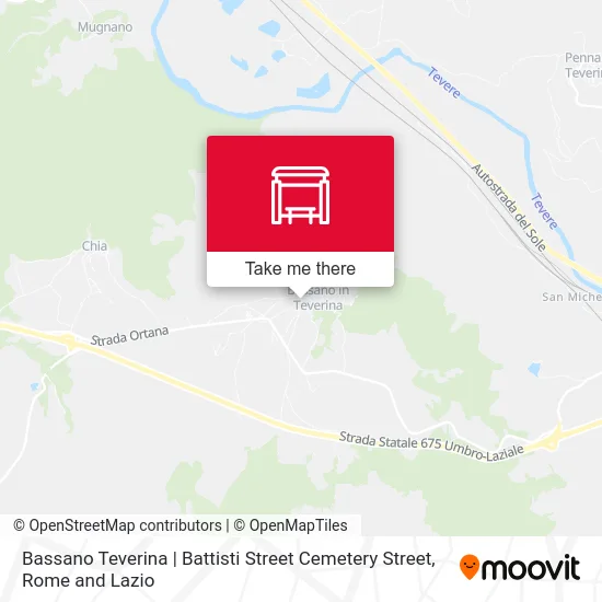 Bassano Teverina | Battisti Street Cemetery Street map