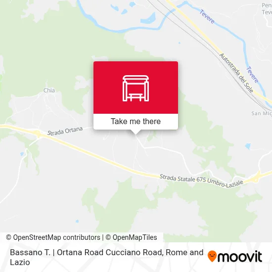 Bassano T. | Ortana Road Cucciano Road map