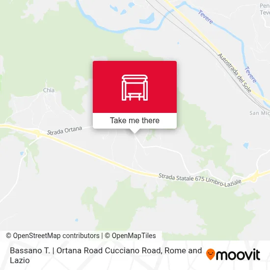 Bassano T. | Ortana Road Cucciano Road map