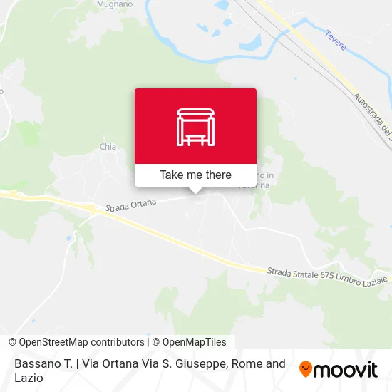 Bassano T. | Ortana Street S. Giuseppe Street map