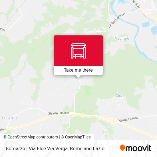 Bomarzo | Via Elce Via Verga map
