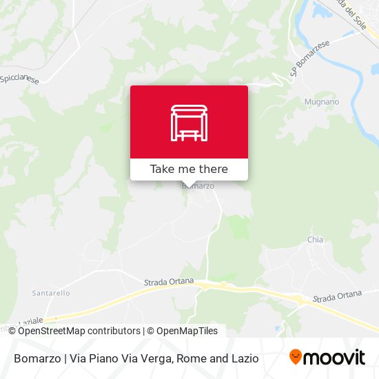 Bomarzo | Via Piano Via Verga map