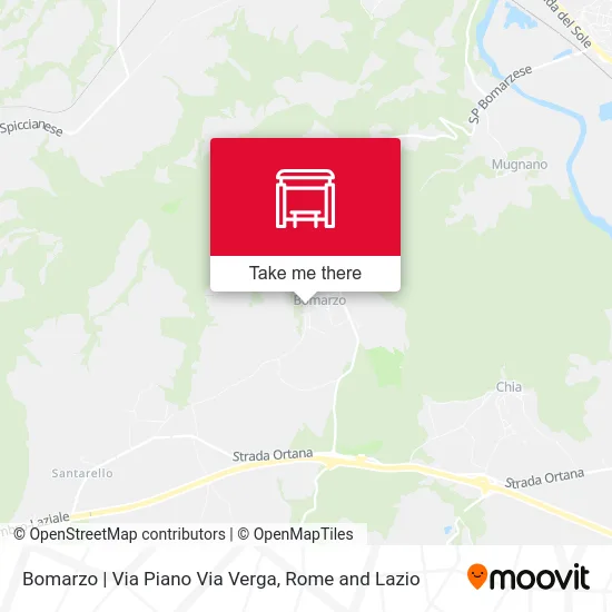 Bomarzo | Piano Street Verga Street map