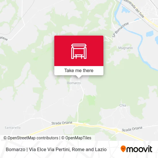 Bomarzo | Via Elce Via Pertini map