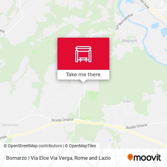 Bomarzo | Via Elce Via Verga map