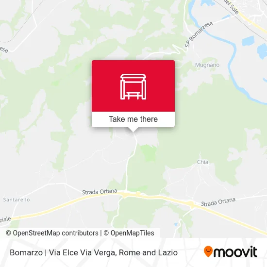 Bomarzo | Via Elce Via Verga map