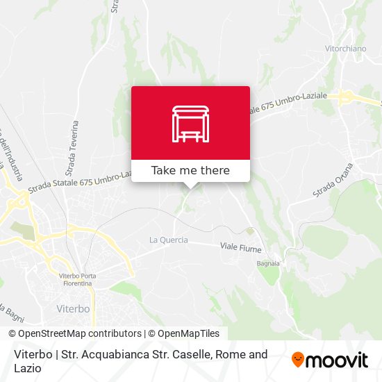 Viterbo | Str. Acquabianca Str. Caselle map