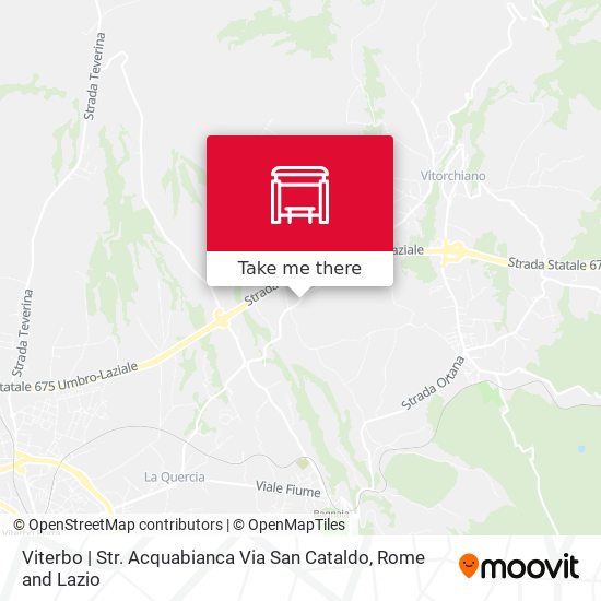 Viterbo | Str. Acquabianca Via San Cataldo map