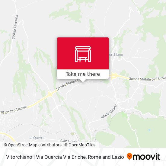 Vitorchiano | Via Quercia Via Eriche map