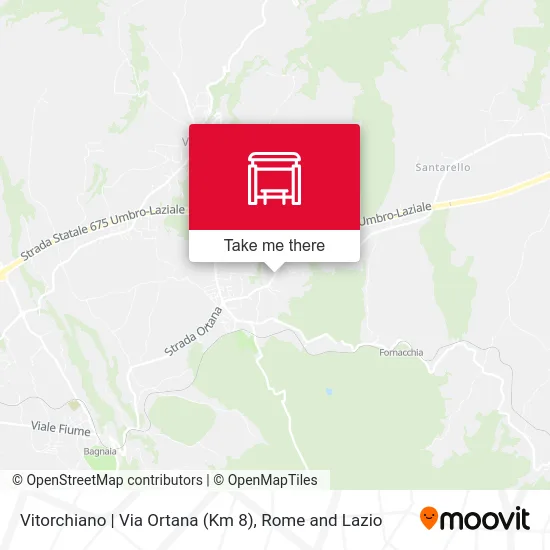 Vitorchiano | Ortana Street (Km 8) map