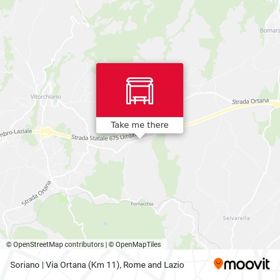Soriano | Via Ortana (Km 11) map