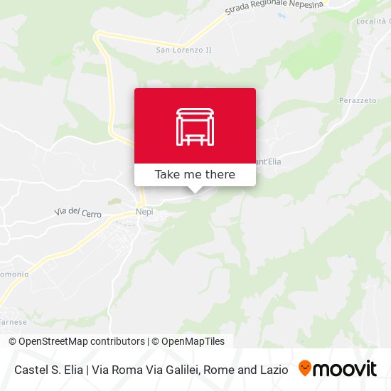 Castel S. Elia | Via Roma Via Galilei map
