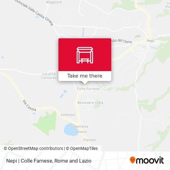 Nepi | Colle Farnese map