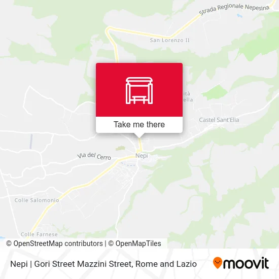 Nepi | Gori Street Mazzini Street map