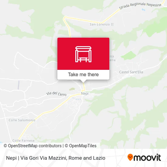 Nepi | Gori Street Mazzini Street map