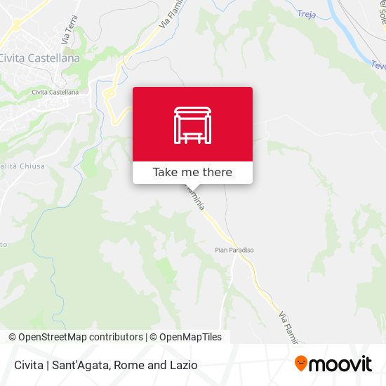 Civita | Sant'Agata map