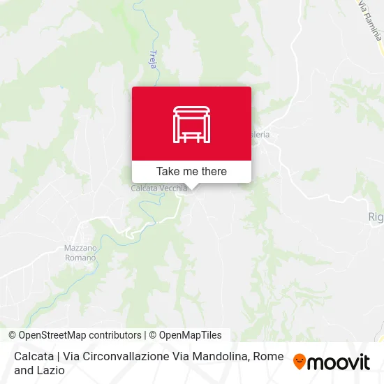 Calcata | Circonvallazione Mandolina map