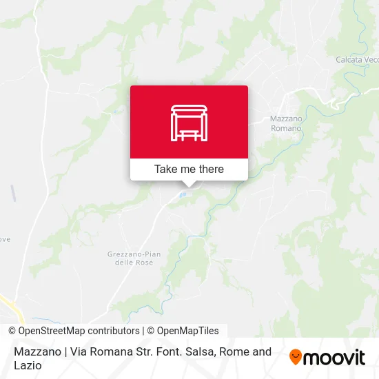 Mazzano | Via Romana Str. Font. Salsa map
