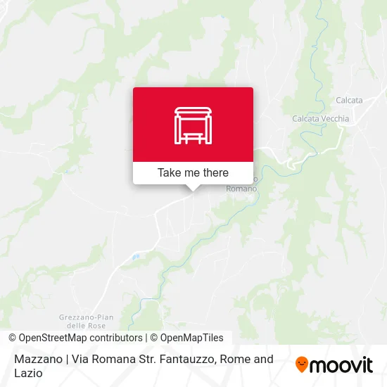 Mazzano | Roman Street Fantauzzo Road map