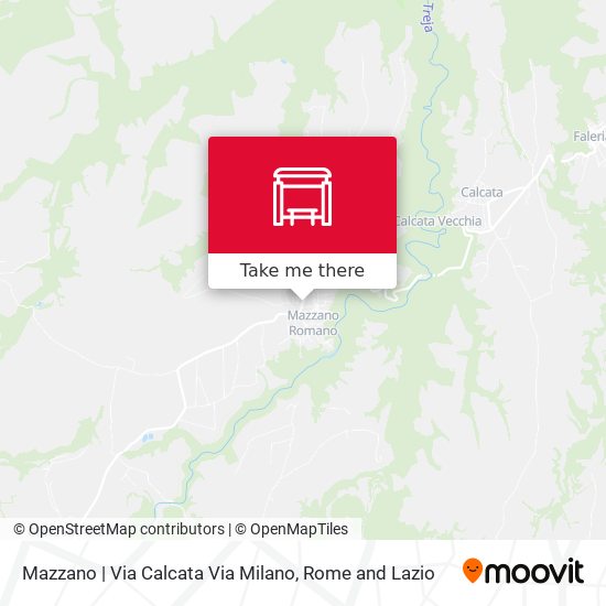 Mazzano | Via Calcata Via Milano map