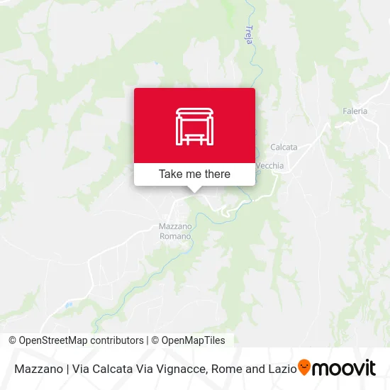 Mazzano | Via Calcata Via Vignacce map