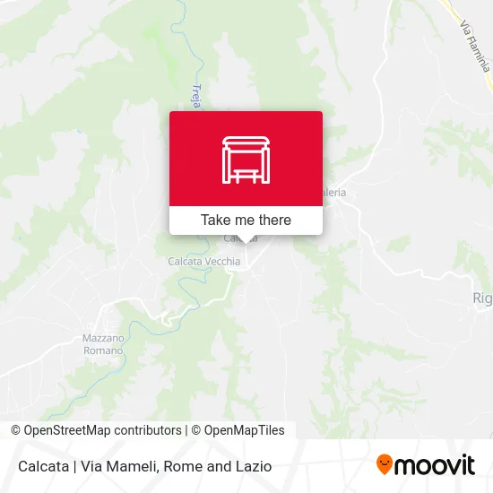 Calcata | Via Mameli map