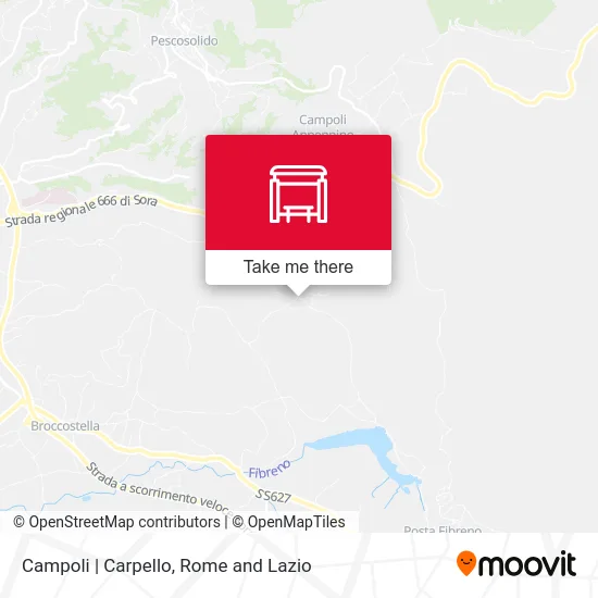 Campoli | Carpello map