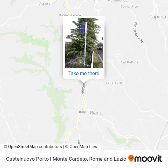 Castelnuovo Porto | Monte Cardeto map