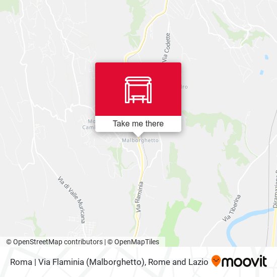 Roma | Via Flaminia (Malborghetto) map