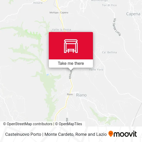 Castelnuovo Porto | Monte Cardeto map