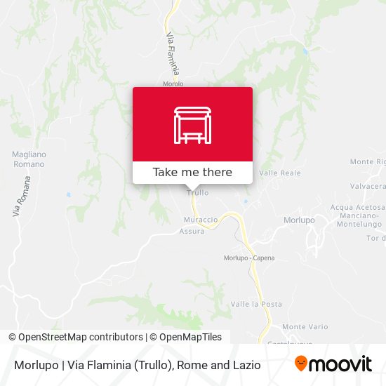 Morlupo | Via Flaminia (Trullo) map