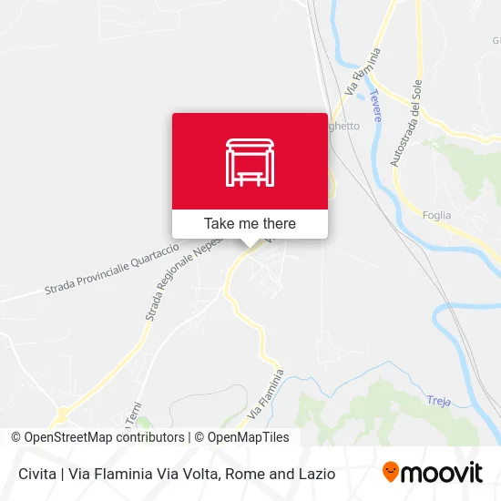 Civita | Flaminia Street Volta Street map
