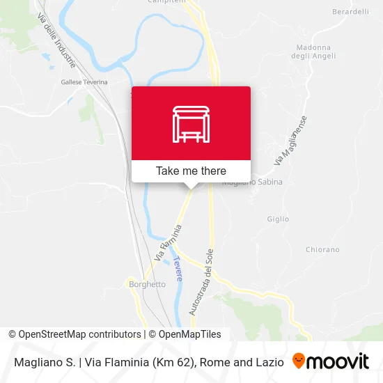 Magliano S. | Flaminia Road (Km 62) map