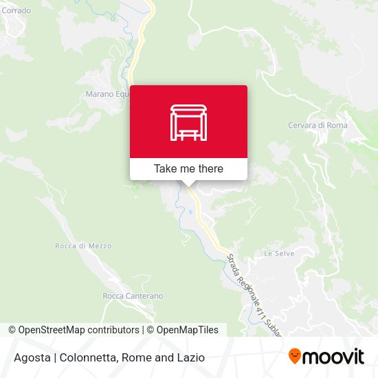 Agosta | Colonnetta map