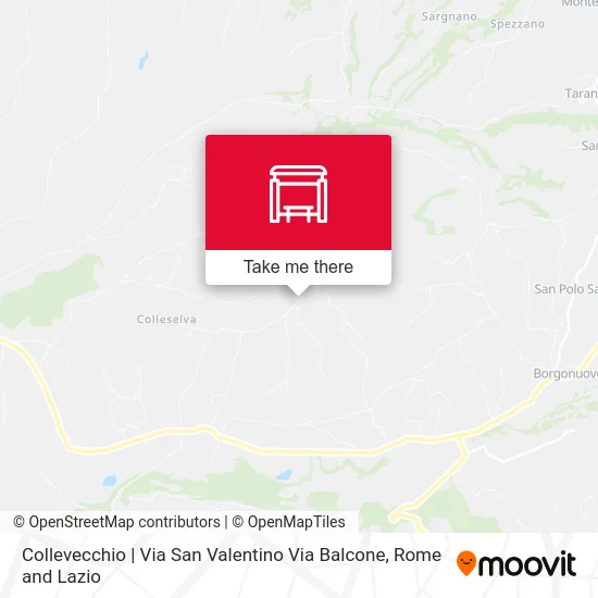 Collevecchio | Via San Valentino Via Balcone map