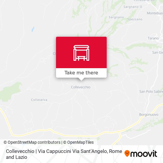 Collevecchio | Via Cappuccini Via Sant'Angelo map