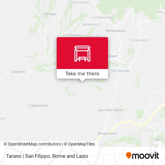Tarano | San Filippo map