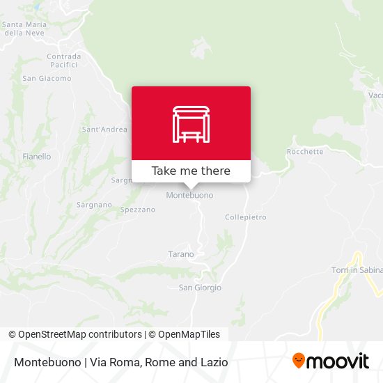 Montebuono | Via Roma map