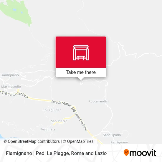 Fiamignano | Pedi Le Piagge map