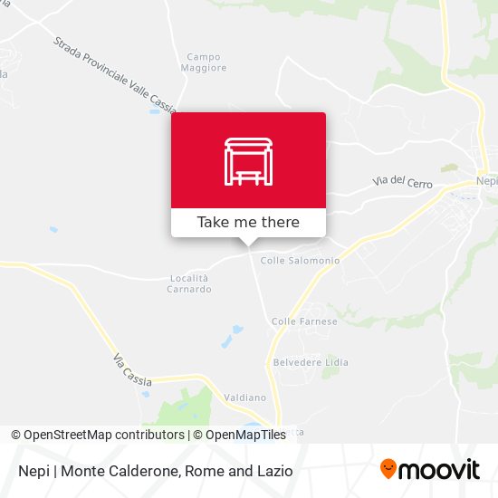Nepi | Monte Calderone map