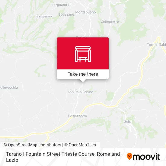 Tarano | Fountain Street Trieste Course map