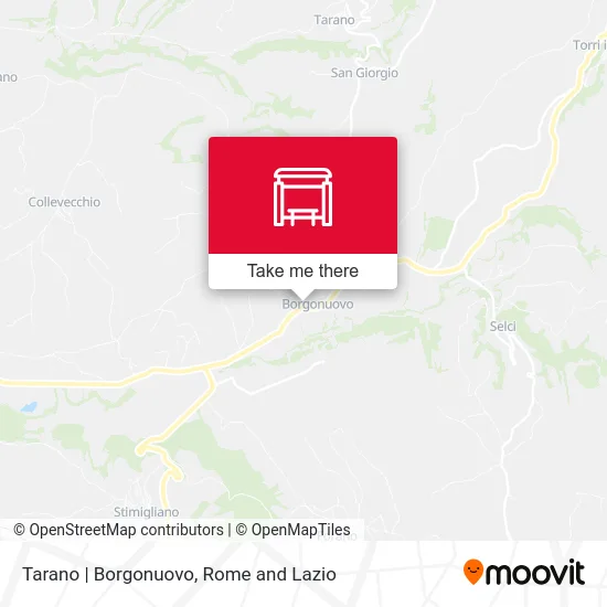 Tarano | Borgonuovo map