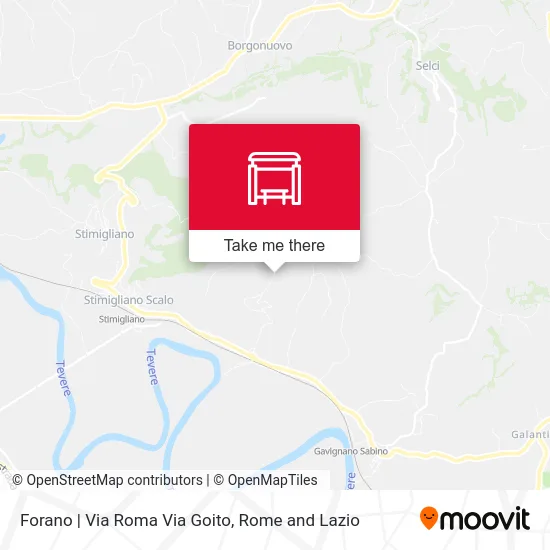 Forano | Via Roma Via Goito map