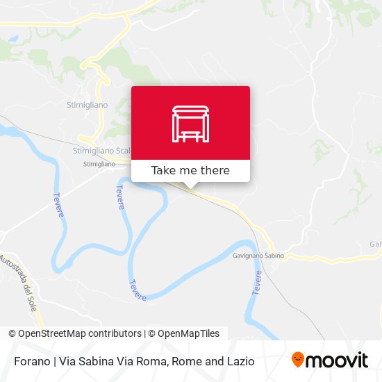 Forano | Via Sabina Via Roma map