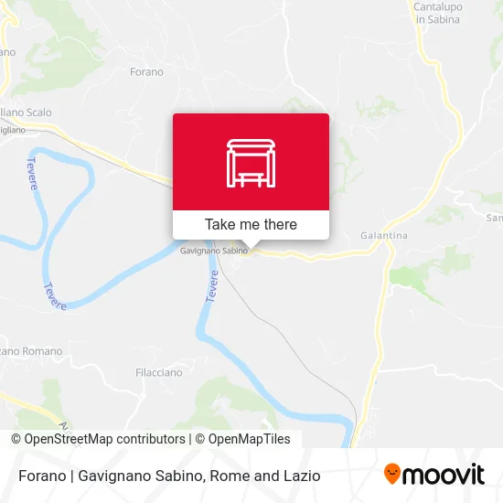 Forano | Gavignano Sabino map