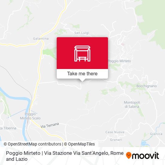 Poggio Mirteto | Via Stazione Via Sant'Angelo map