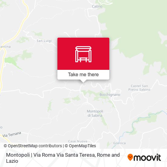 Montopoli | Via Roma Via Santa Teresa map