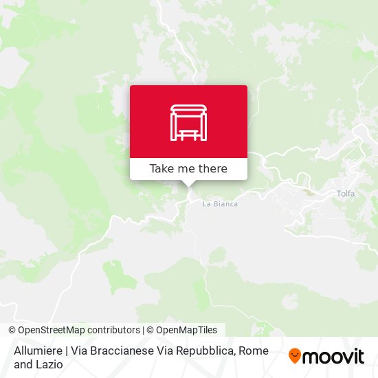 Allumiere | Via Braccianese Via Repubblica map