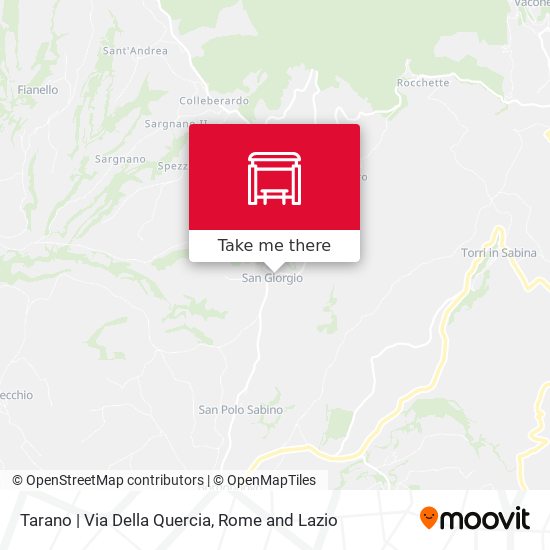 Tarano | Via Della Quercia map